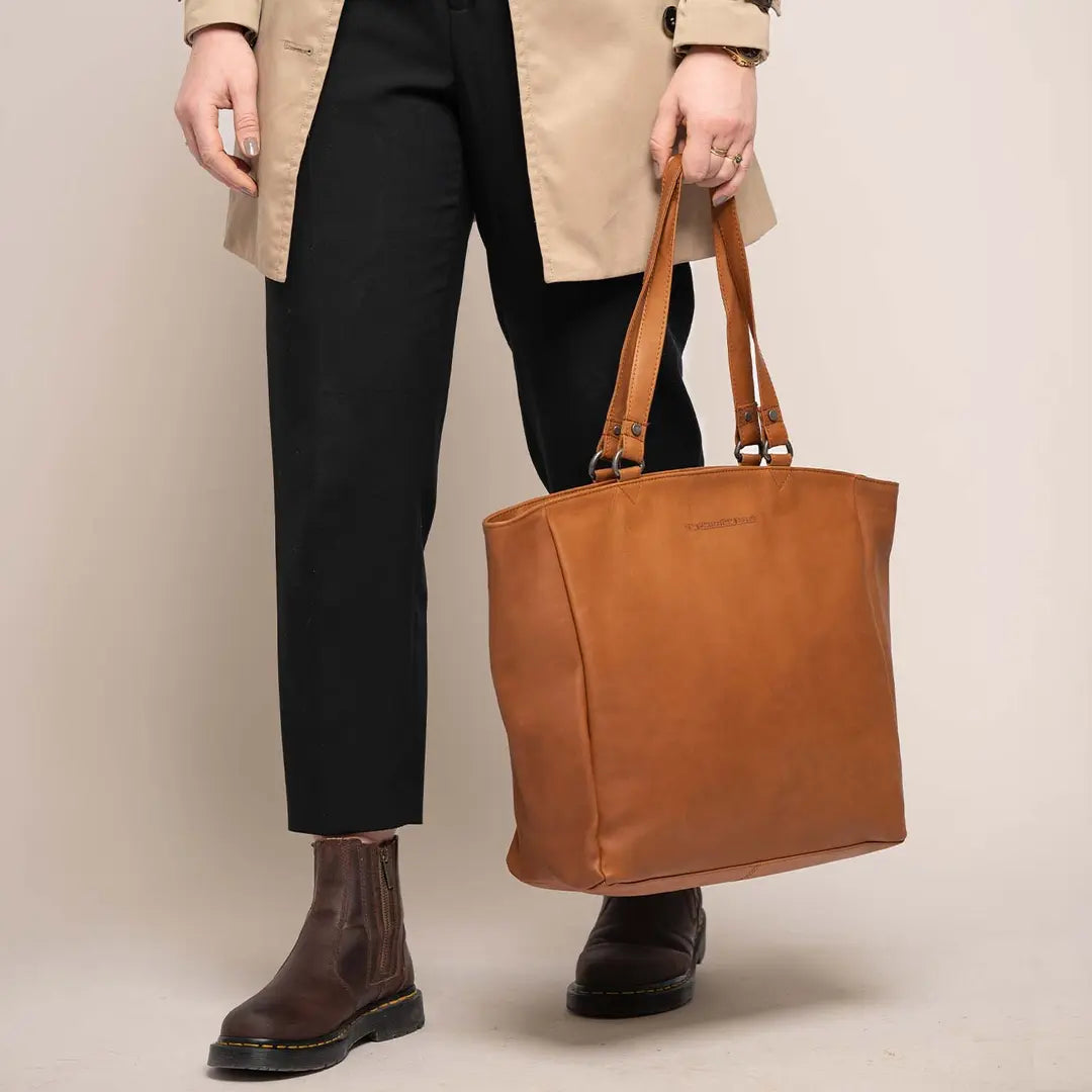 The Chesterfield Brand Berlin Shoppingväska - Mörkbrun