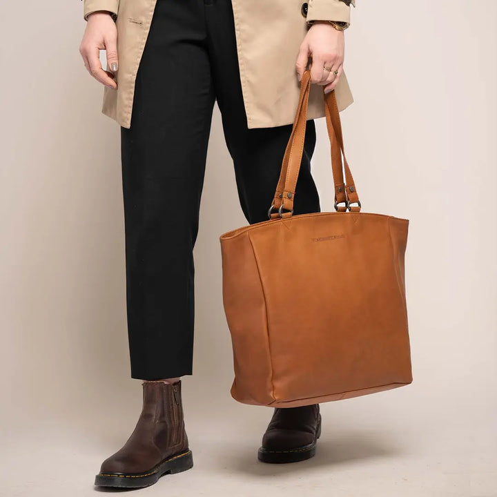 The Chesterfield Brand Berlin Shoppingväska - Mörkbrun