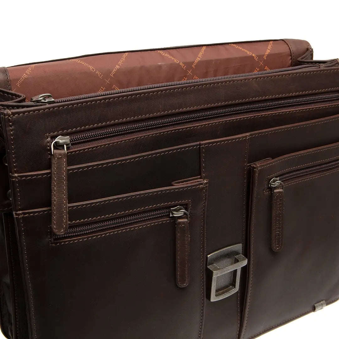 The Chesterfield Brand Stuttgart Datorportfölj 14" - Cognac