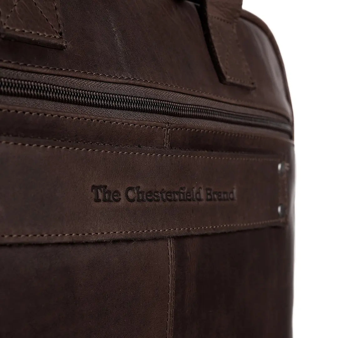 The Chesterfield Brand Calvi Datorväska 15.6" - Mörkbrun