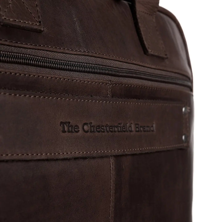 The Chesterfield Brand Calvi Datorväska 15.6" - Mörkbrun