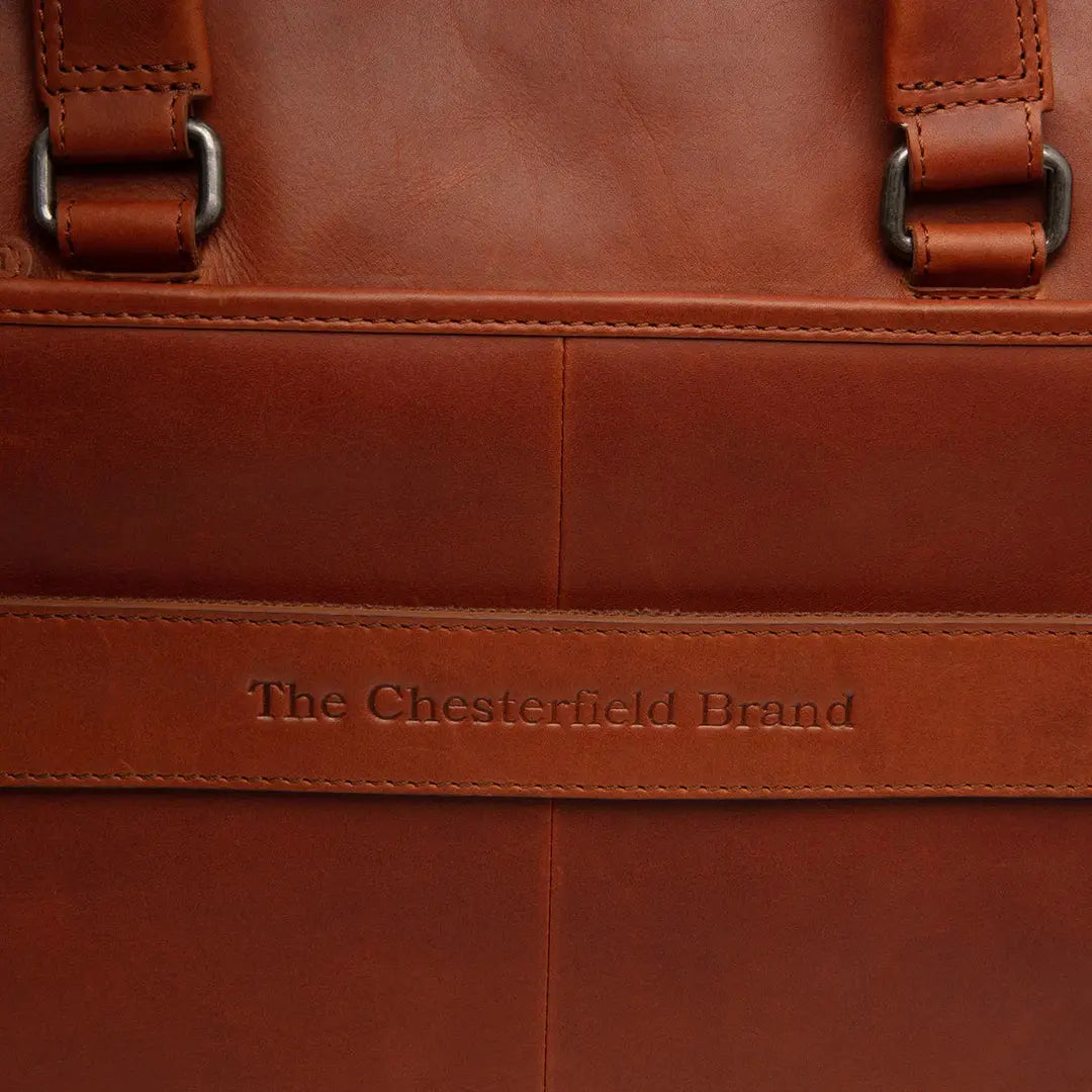 The Chesterfield Brand Elvas Datorväska 16" - Cognac