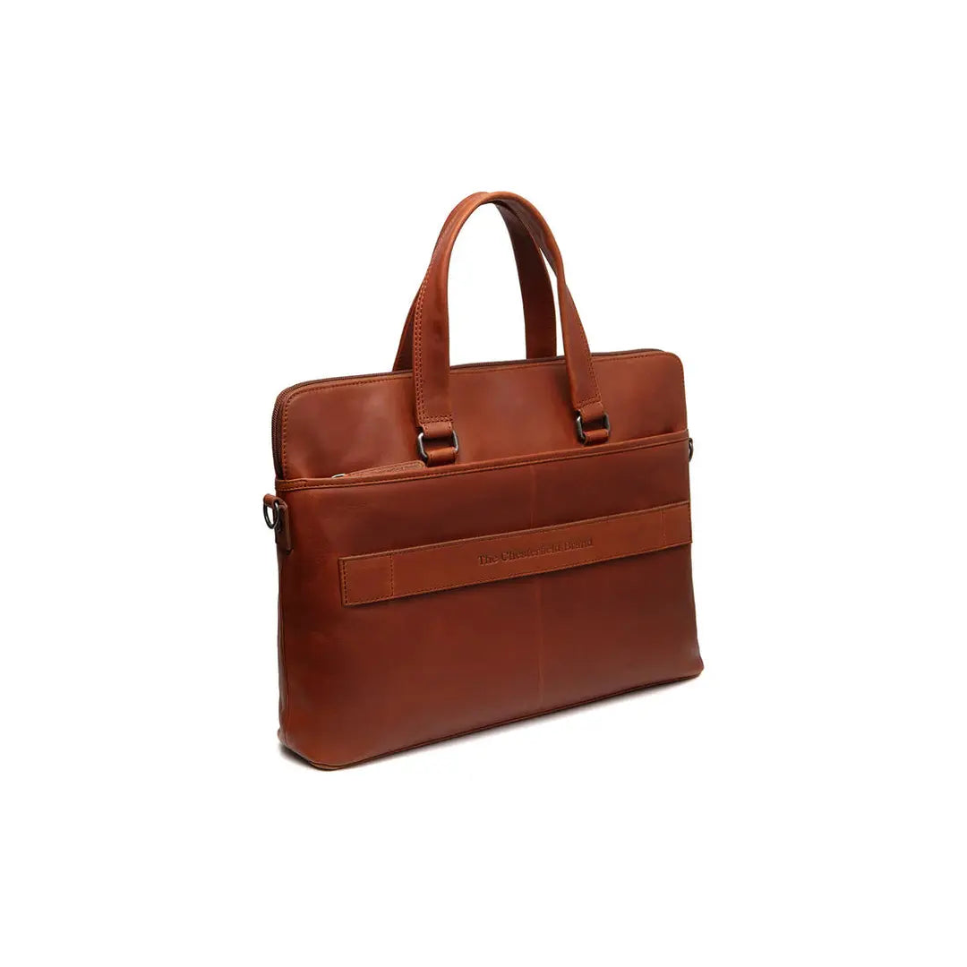 The Chesterfield Brand Elvas Datorväska 16" - Cognac