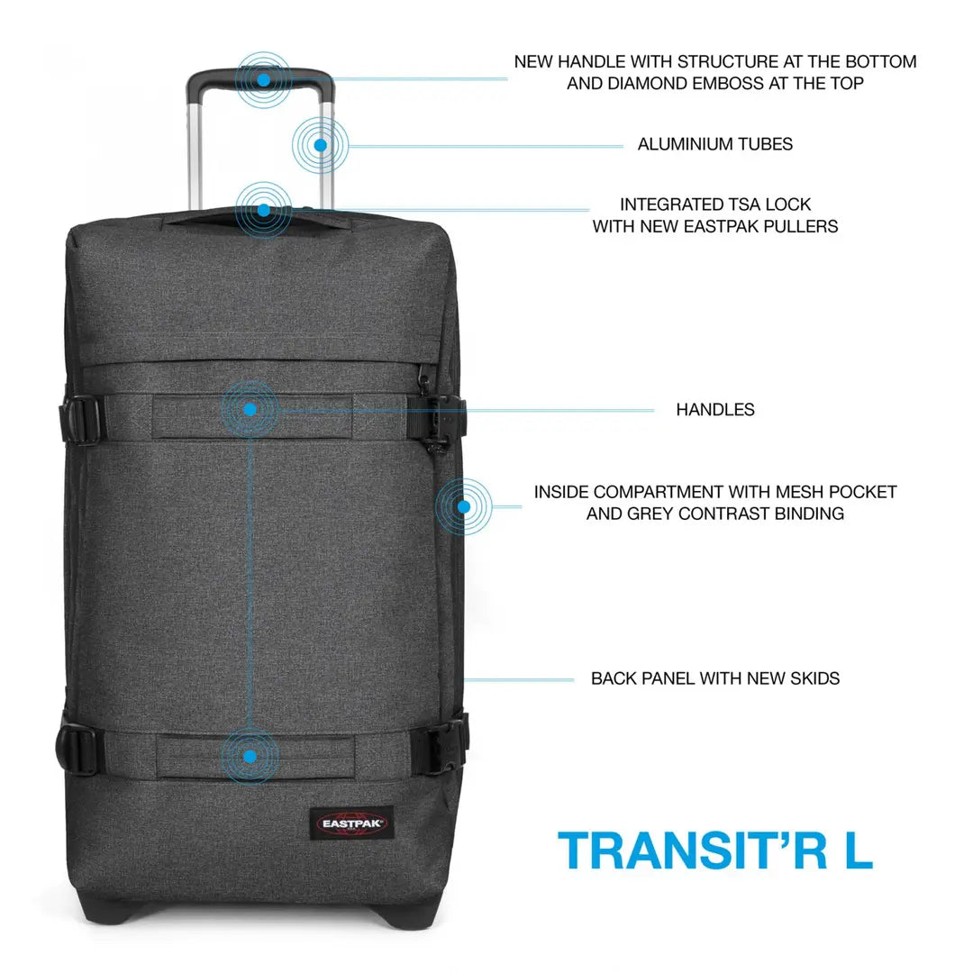Eastpak Transit'r Stor Resväska 79cm - Grå