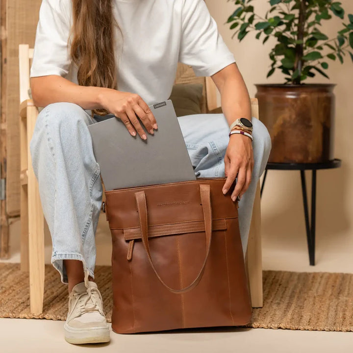 The Chesterfield Brand Nunavik Totebag - Cognac