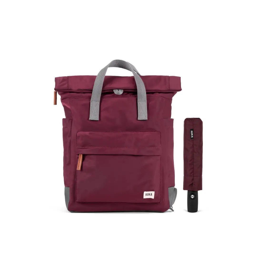 Roka London Bayswater B Ryggsäck 42cm + Waterloo Paraply - Midnight
