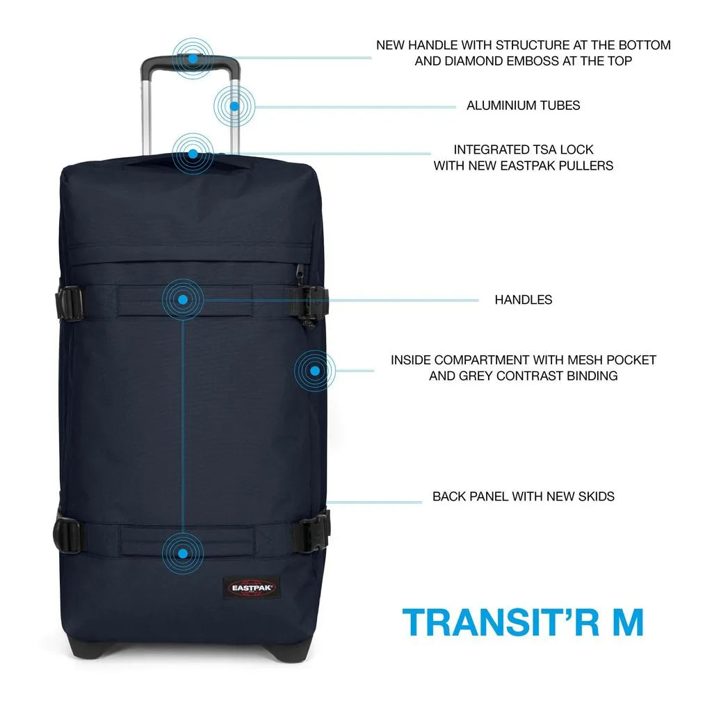 Eastpak Transit'r Stor Resväska 79cm - Grå
