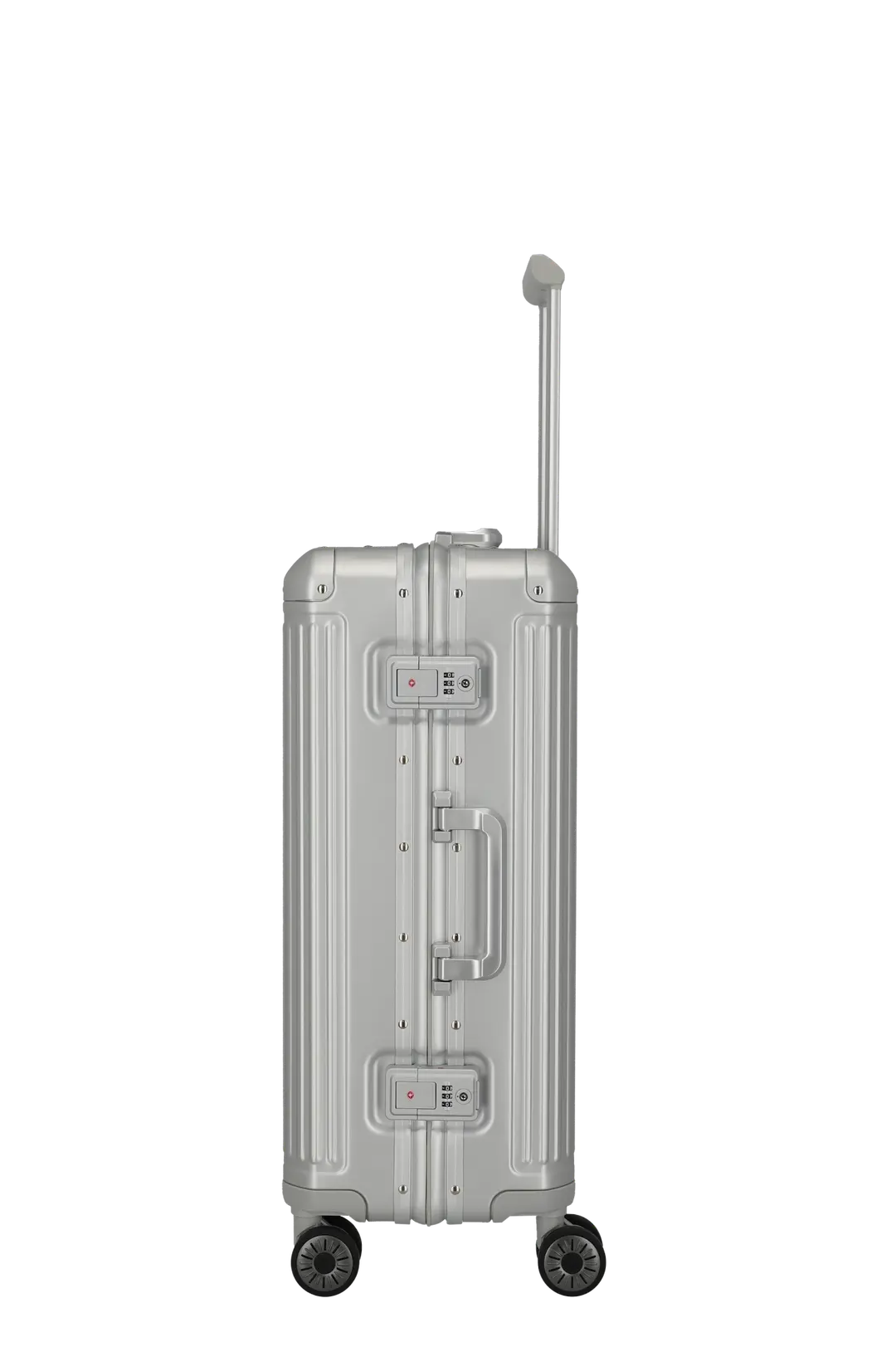 Travelite Next Mellanstor Resväska 67cm - Aluminium