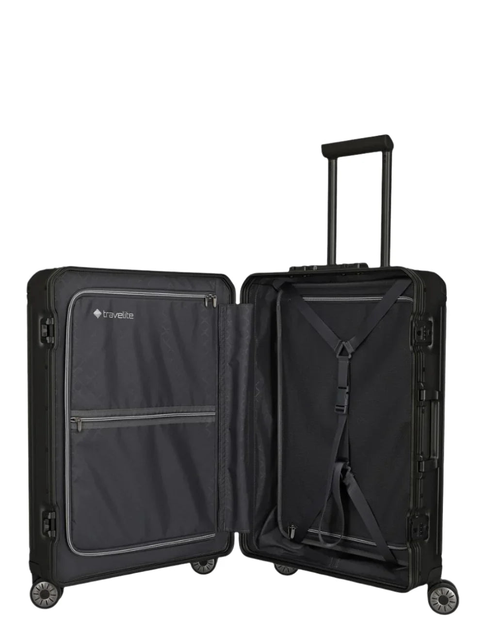 Travelite Next Mellanstor Resväska 67cm - Aluminium